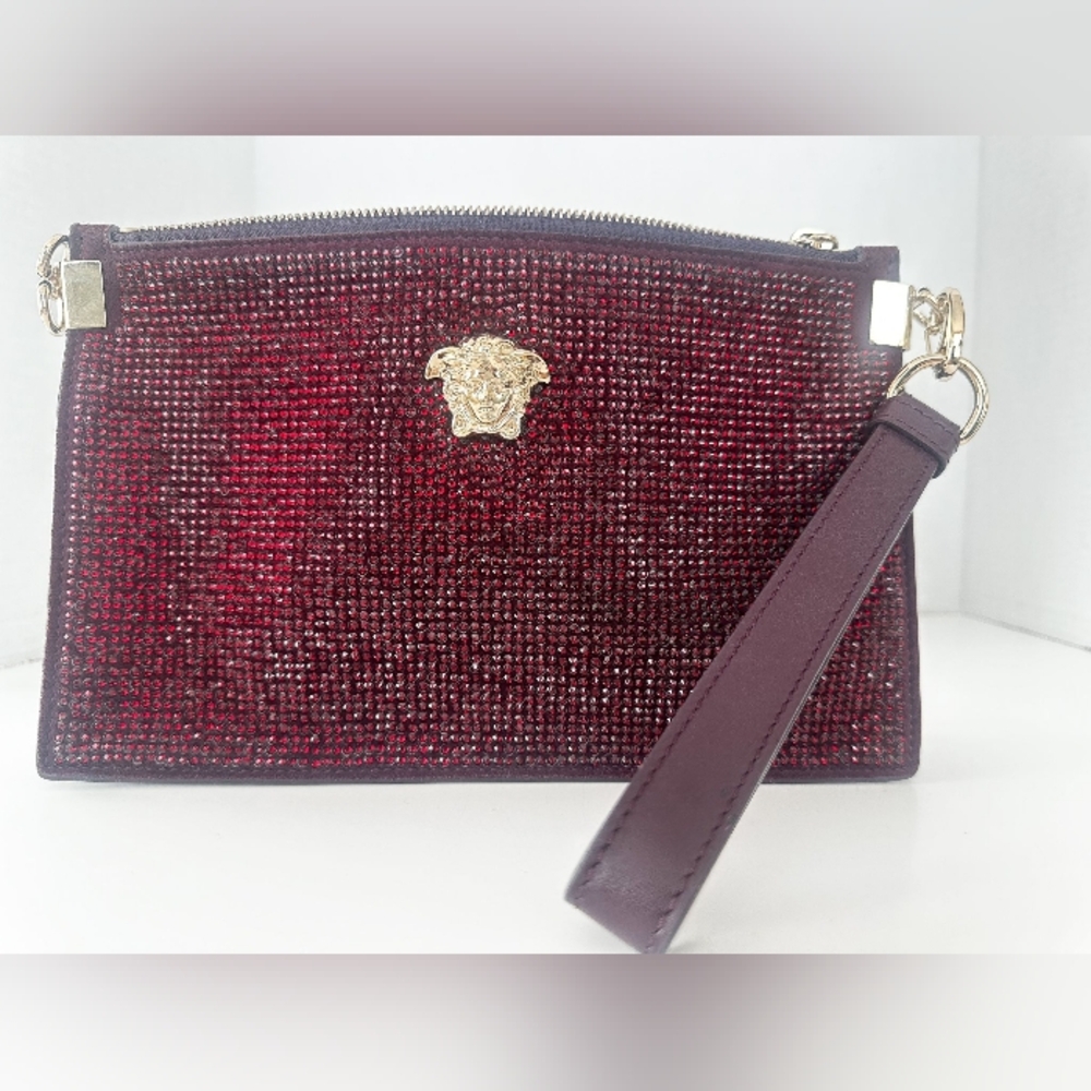 Pre-Loved Versace Embossed Sultan Clutch